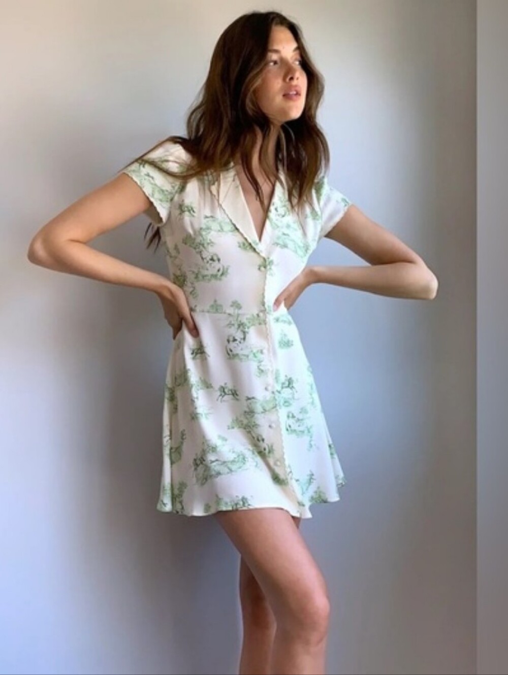 S Sunday Best Aritzia Vida Dress Coconut Green Dill